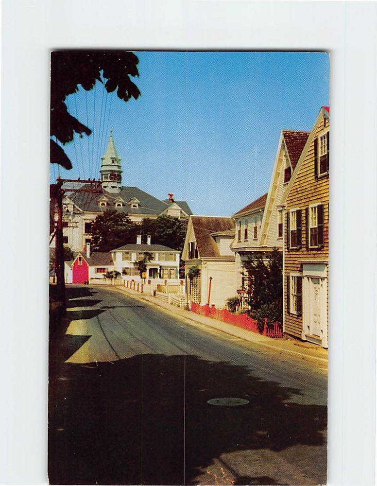 Postcard Bradford Street Cape Cod Provincetown Massachusetts USA
