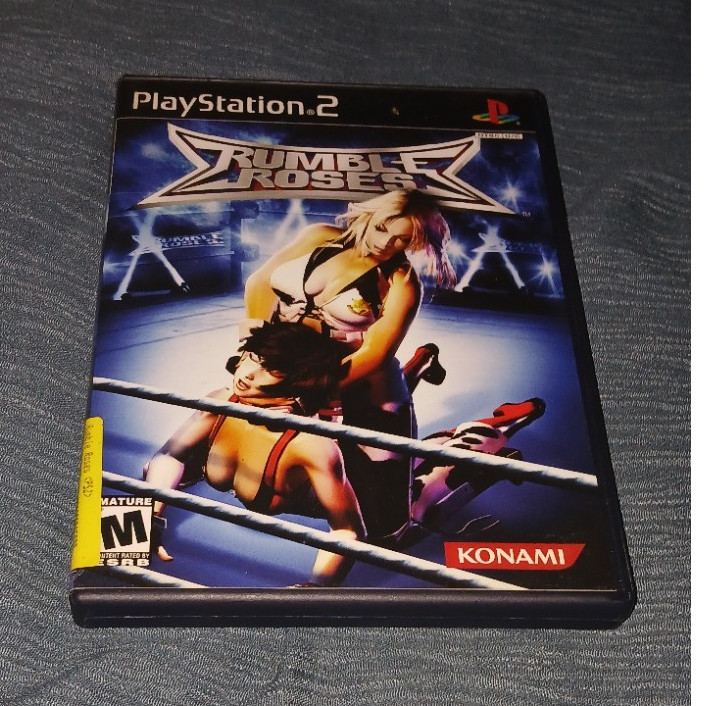 Konami Rumble Roses Sony PlayStation 2 Fighting Wrestling Manual Multiplayer