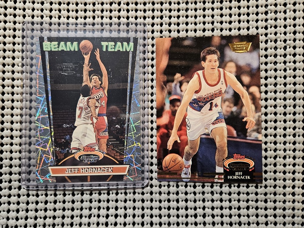 Jeff Hornacek RARE **Members Only LOT x2** 1992 Topps Stadium Club SP Beam Team