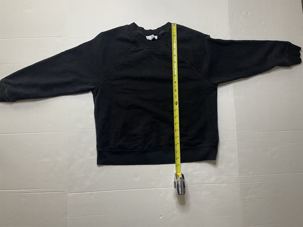 Adriano goldschmied black crop length pullover Jogger sweatshirt Women's Size XS