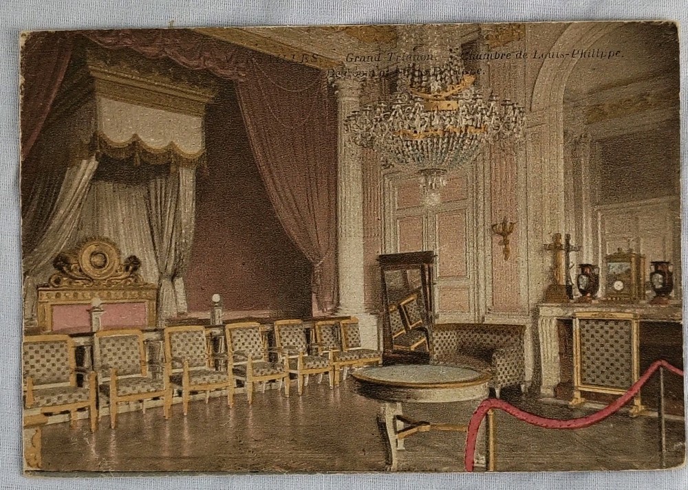 Versailles Grand Trianon Chambre de Louis Philippe Postcard