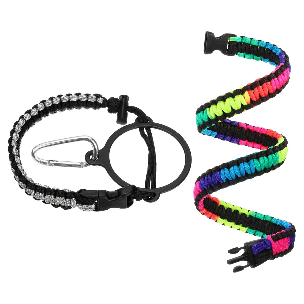 Paracord Handle, Water Bottle Handle Strap, Gray