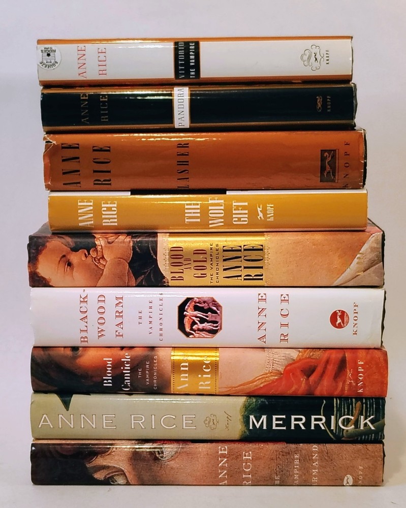 Anne Rice Lot of 9 Hardcover Books - All First Editions