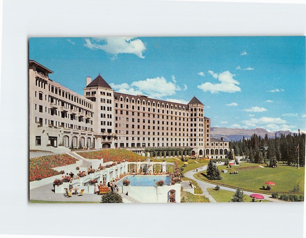 Postcard Fairmont Chateau Lake Louise Banff National Park Alberta Canada