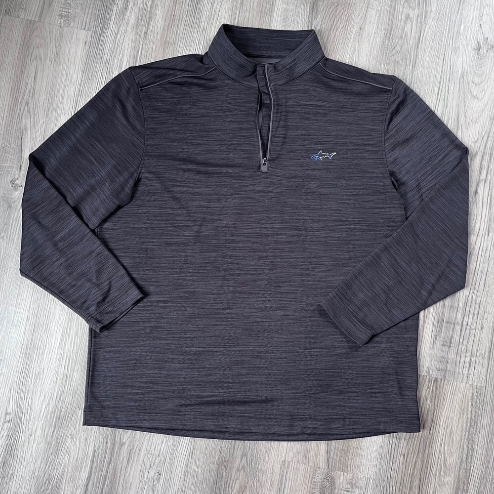 Greg Norman 1/4 Zip gray Play Dry Long Sleeve Pullover Jacket Shirt Men’s XXL