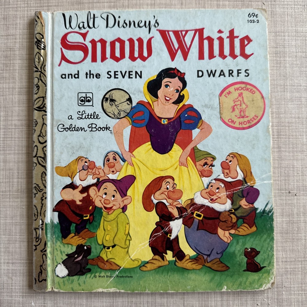 Snow White and the Seven Dwarfs a Little Golden Book Walt Disney’s 1979