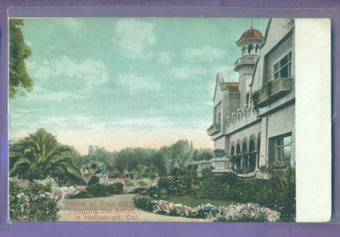 California - Hollywood,Home Of Paul De Lengpre, The Artist Pc 80