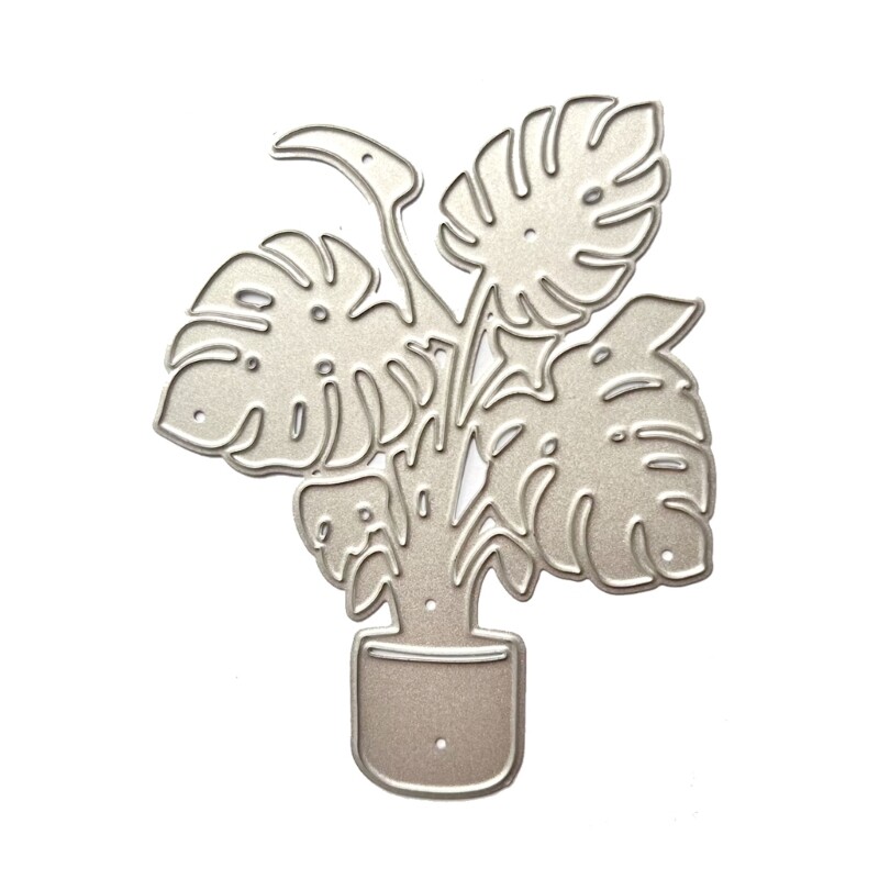 Metal Die Cuts for DIY Potted Plant Card Embossing Album Decor