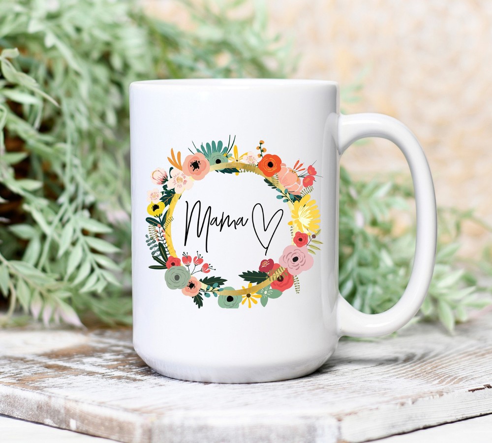 Mama Mug Mother’s Day Mug Gifts For Mom Mama Flower Coffee Mug Birthday Gift M