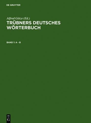 Walther Mitzka A - B (Hardback)
