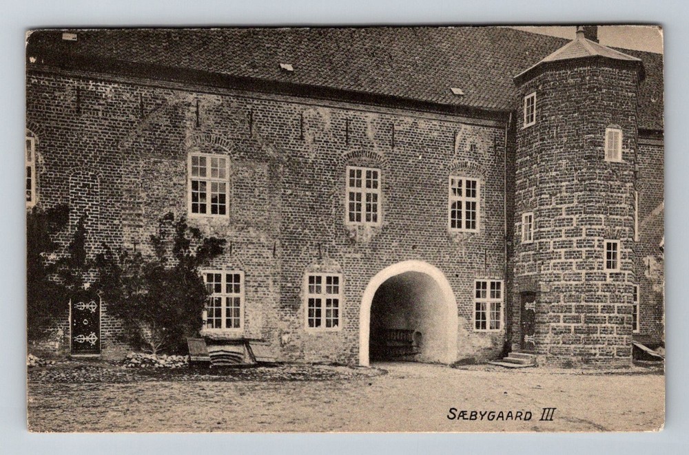Denmark- Farm Or Estate Building Postal Old Postal Card PC View Vintage Postcard