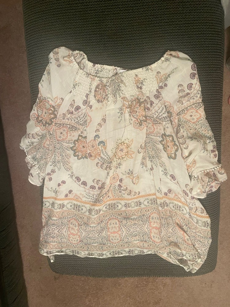 New Directions Top Womens 2x - 3/4 Sleeved Blouse