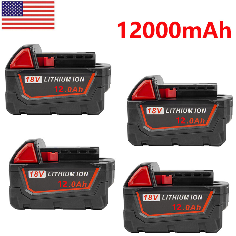 For Milwaukee M18 12AH 18V Extended Capacity Battery Li-Ion XC M18B5 48-59-1850