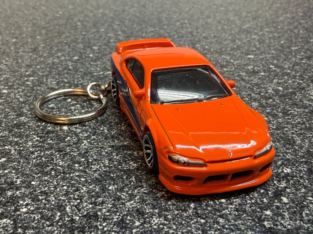 Nissan Silvia S15 Keychain Orange F&F Hot Wheels Matchbox