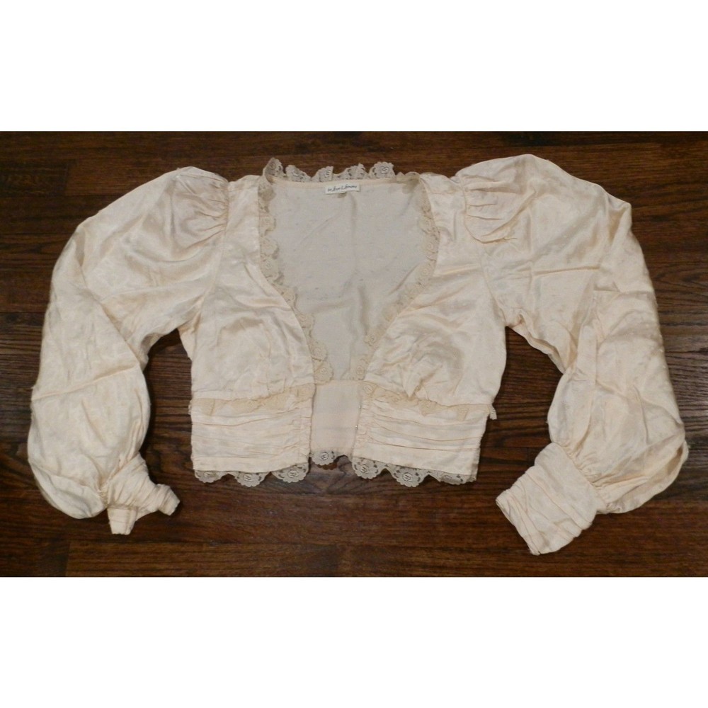 For Love & Lemons Cream Cropped Blouse in Womens Size Small