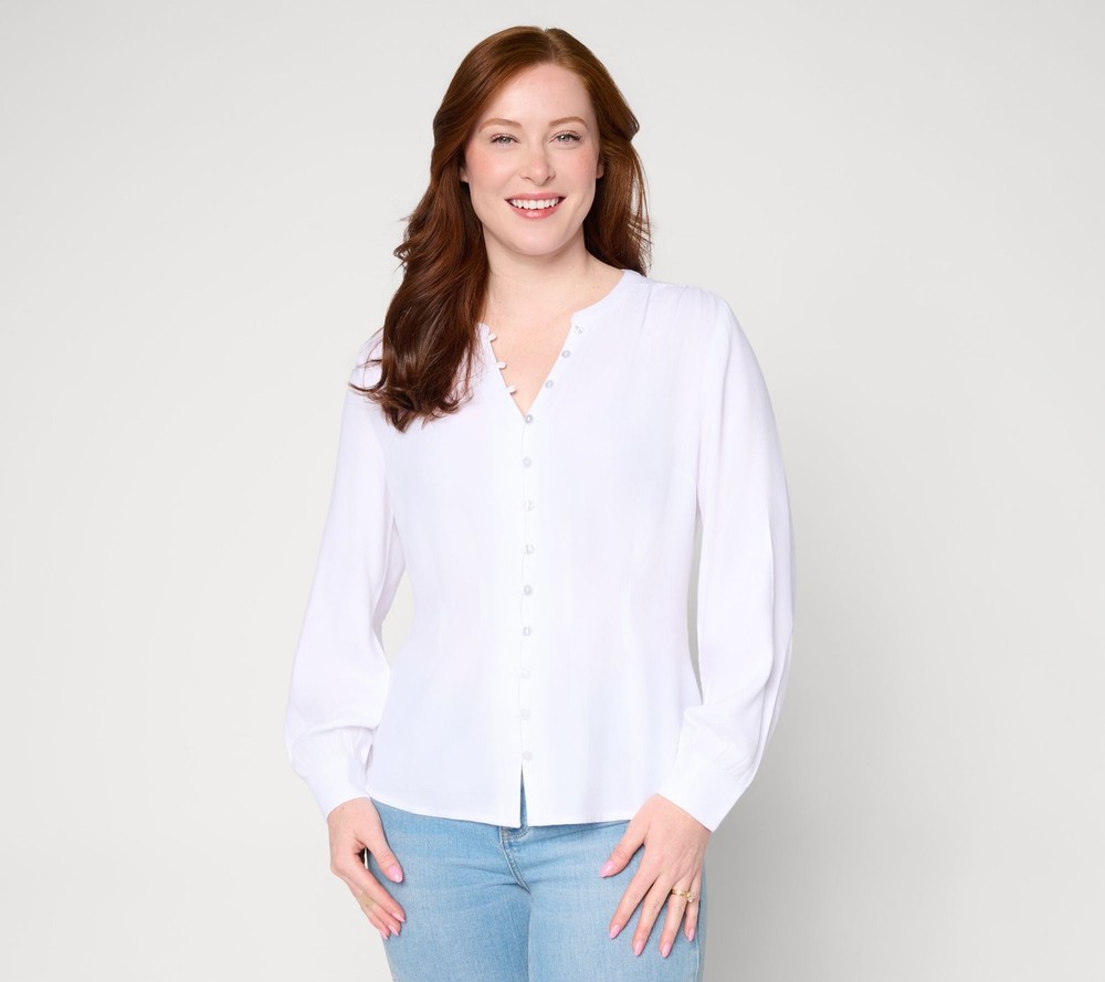 Me by Jennie Garth Women's Top Sz S Make Your Selection: Long White A717810