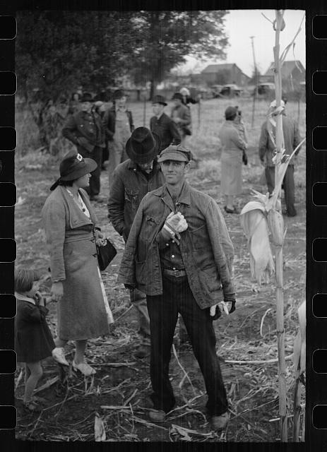 Marshall County Iowa Cornhusking Contest Farmers 1930s Farm Security Admin