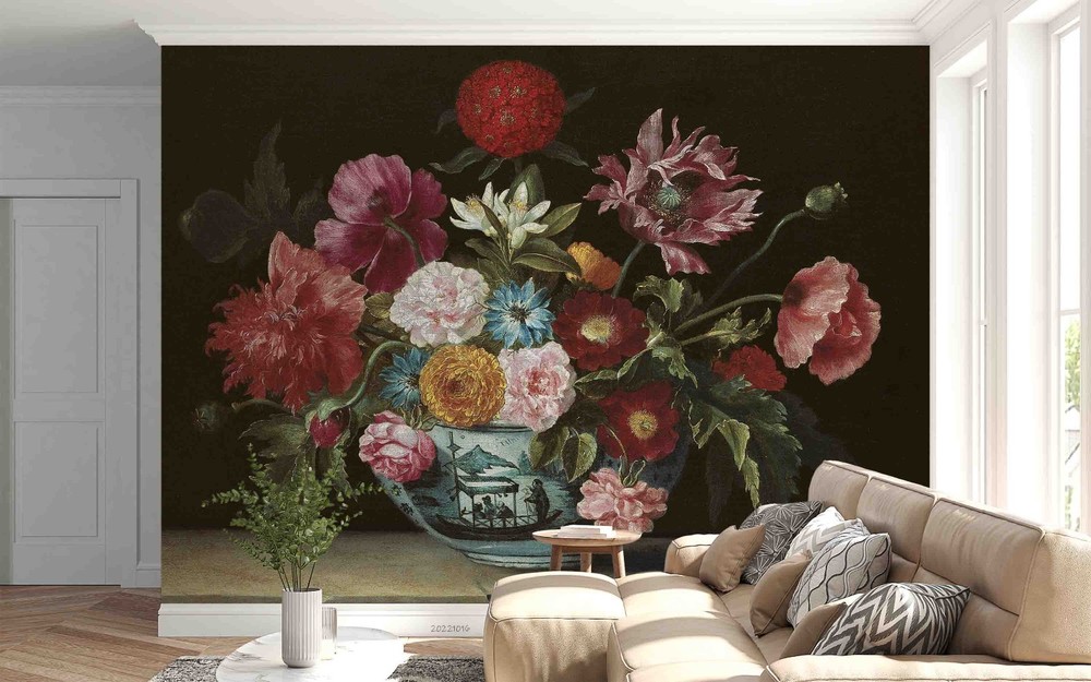 3D Flower Arrangement Oil Painting Wall Murals Wallpaper Murals Wall Sticker 2