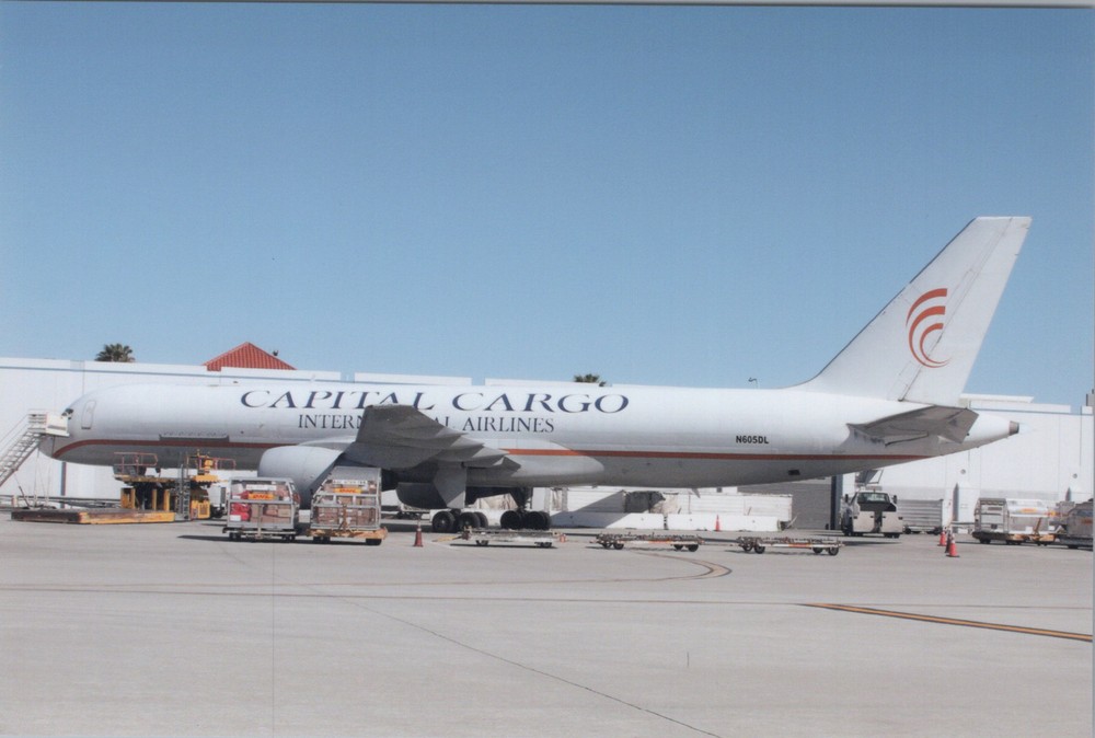 1980s Capital Cargo Airlines Boeing 757 Los Angeles Airplane Aircraft Photo