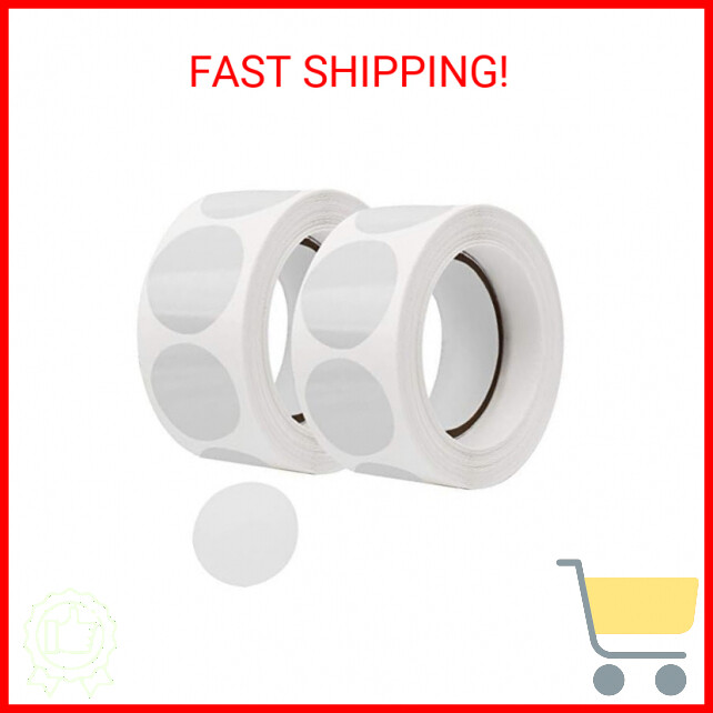 1000pcs 1-inch clear round wafer seal stickers for retail packaging