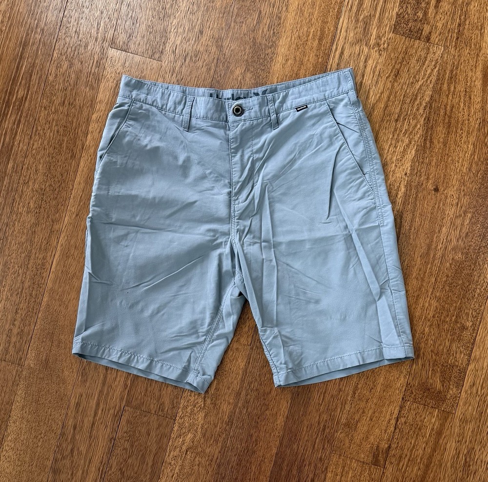 Hurley Nike Dri Fit Shorts Mens 32 Grey Hybrid Preppy Casual Stretch Gray