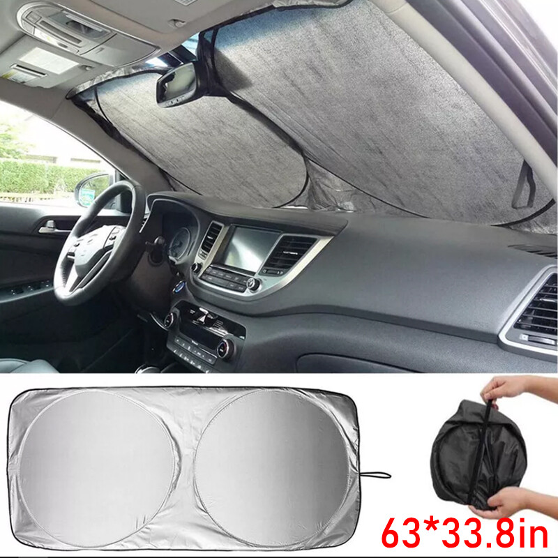 Foldable Car Front Rear Window Windshield Sun Shade Shield Cover Visor UV Block