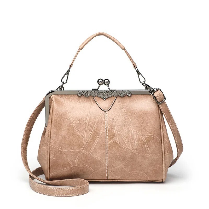Women Vintage Shoulder Bag Luxury Pu Leather Handbag New Fashion Tote Bag Purses