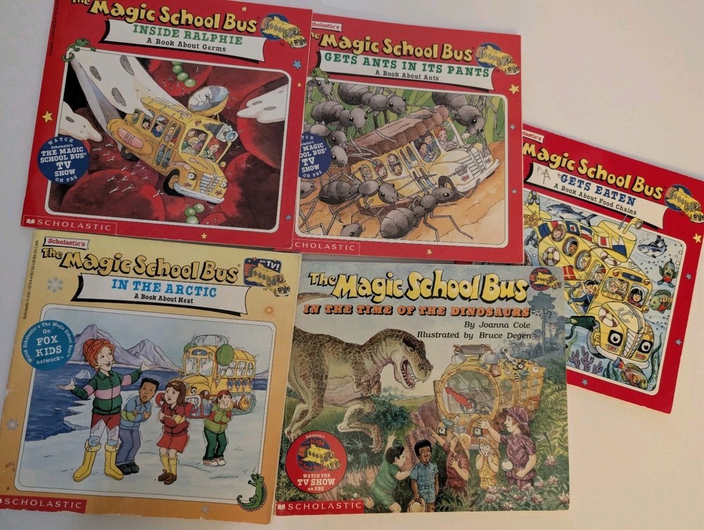 Magic School Bus Joanna Cole Book Lot Science PB Ages 4-8 Dinosaurs Earth