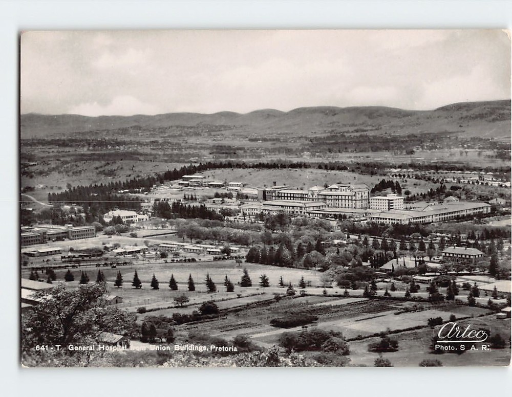 Postcard General Hospital From Union Buildings Pretoria South Africa