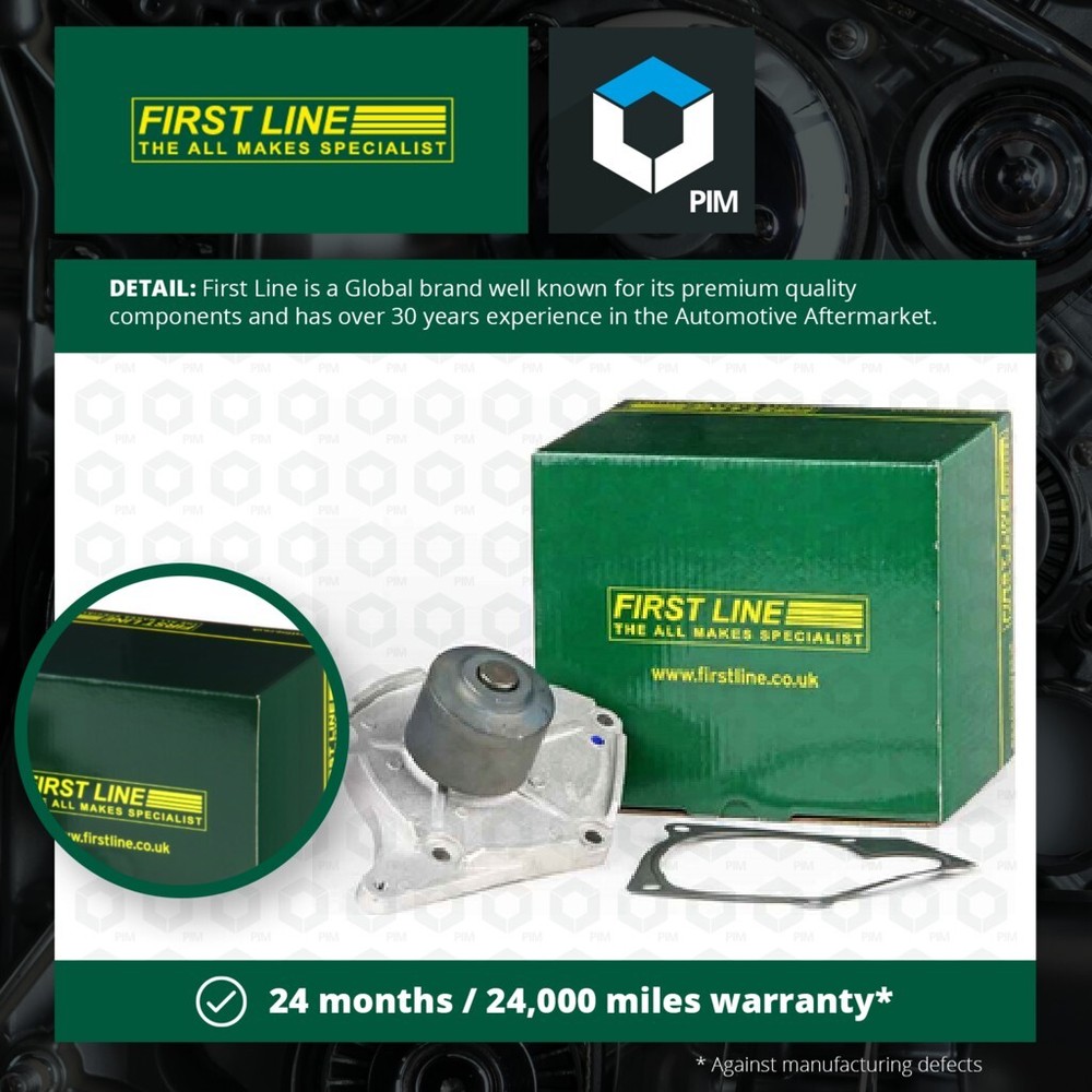 Water Pump fits RENAULT KANGOO 1.5D 2004 on K9K608 Coolant Firstline 2101000Q0E