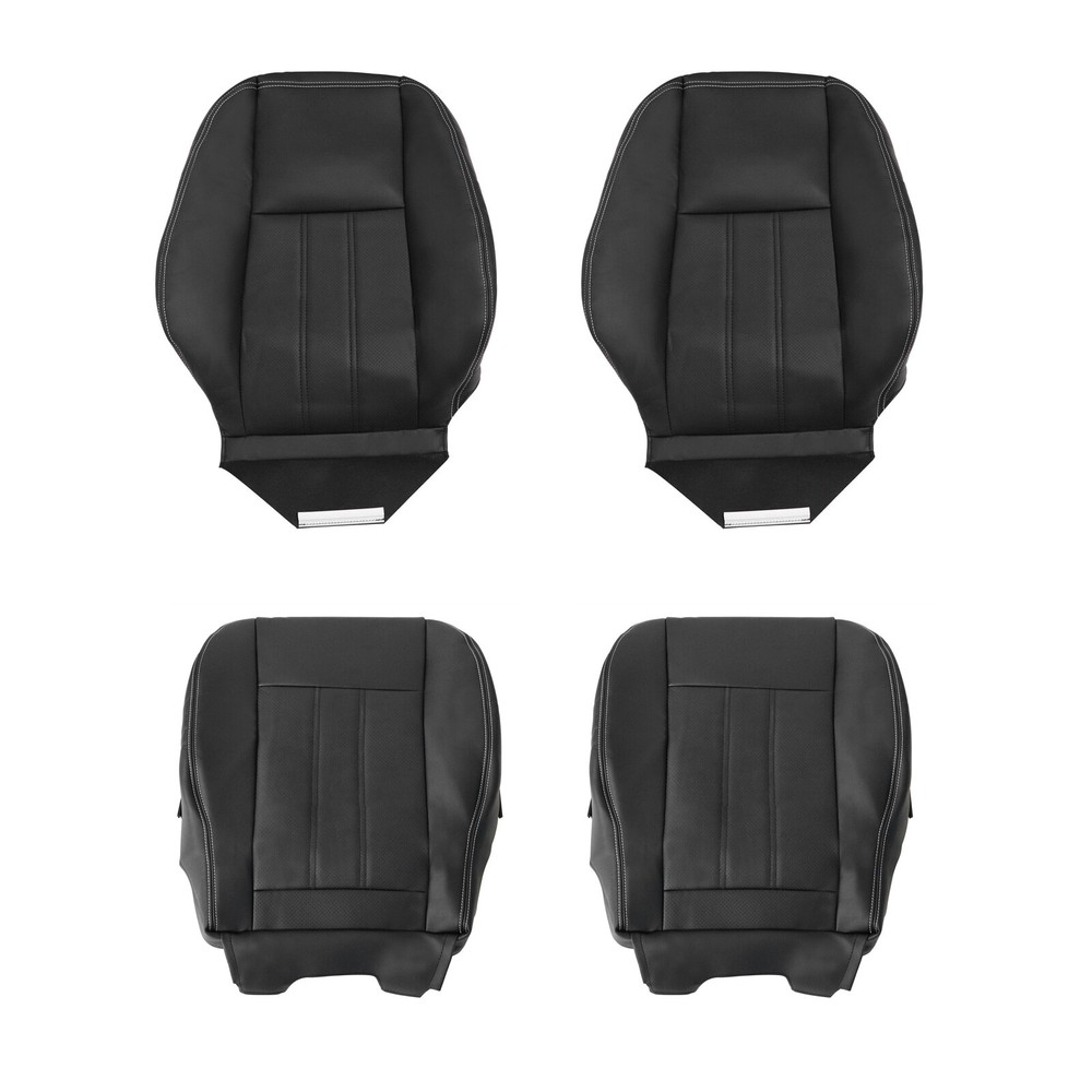4* Driver Passenger Bottom & Top Seat Cover 2011-2016 For Chrysler Town &Country