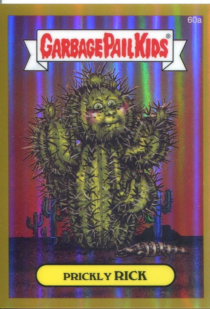 Garbage Pail Kids Chrome Series 2 Gold Refractor PRICKLY RICK 60a Parallel
