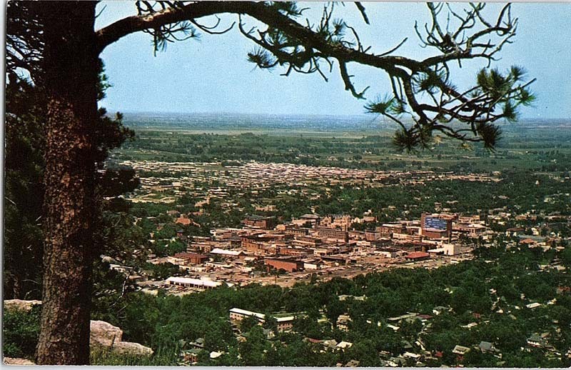 Postcard PANORAMIC SCENE Boulder Colorado CO m/09 AJ4436