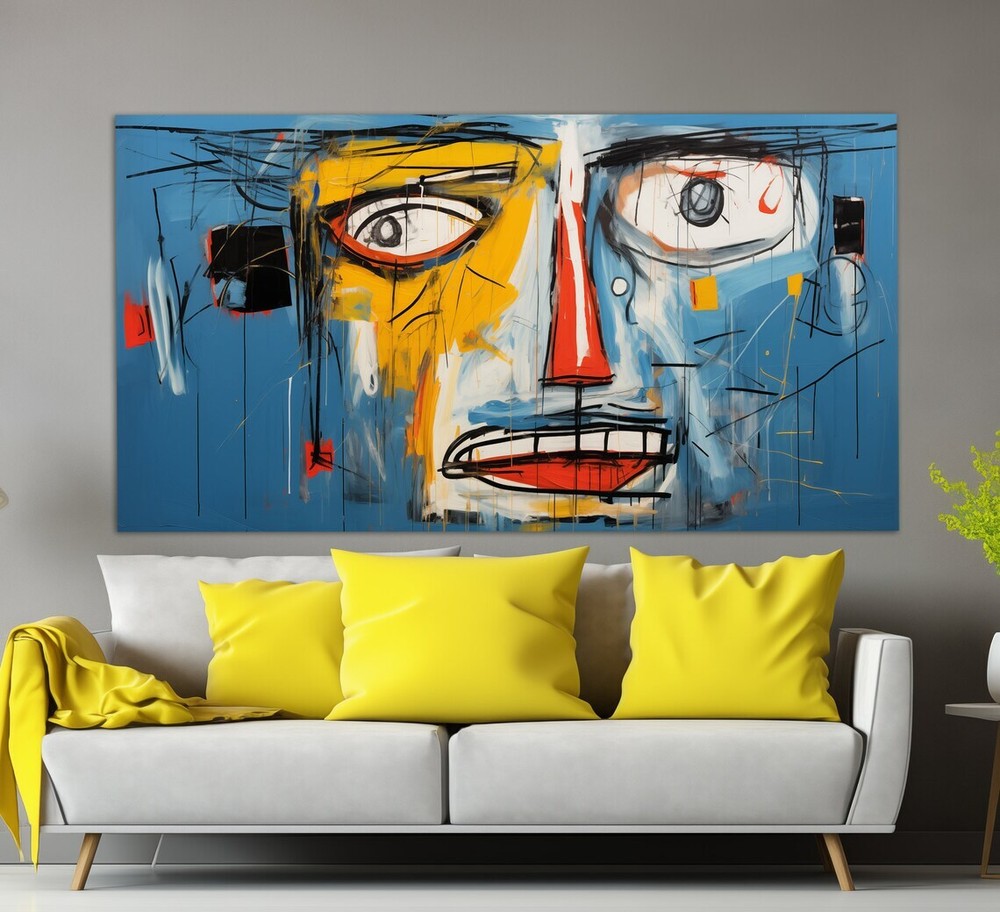 Abstract Face Pablo Picasso Painting Unframed Canvas Print Australian Wall Art