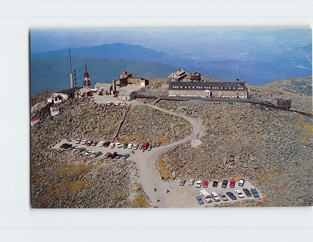 Postcard Aerial View Summit House Hotel White Mountains New Hampshire USA