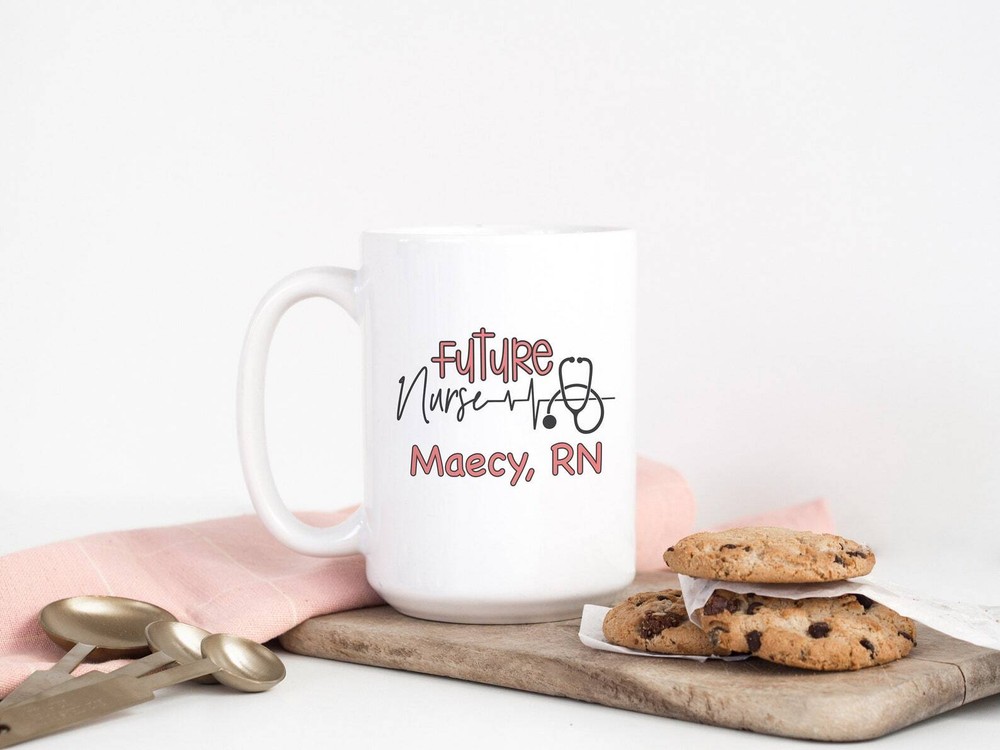 Personalized Nursing Student Coffee Mug Custom Future Nurse Nursing School Cup