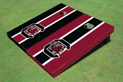 University Of South Carolina Alternating Long Stripe Cornhole Boards