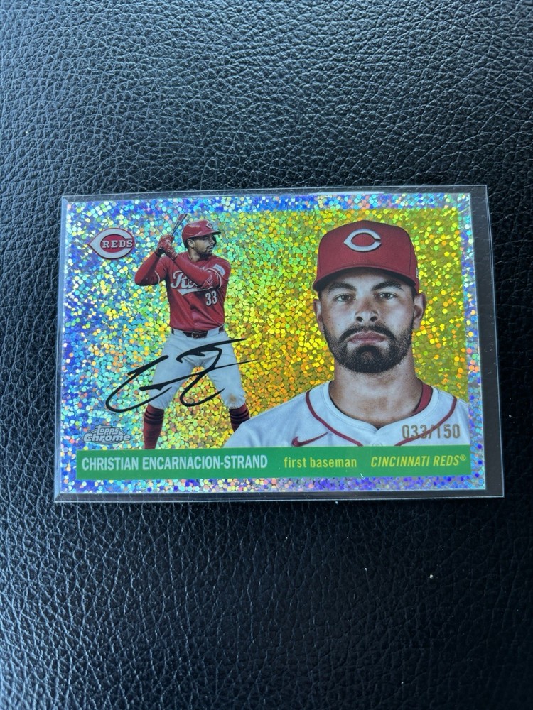2025 Topps Chrome Platinum Christian Encarnacion-Strand Speckle Refractor /150