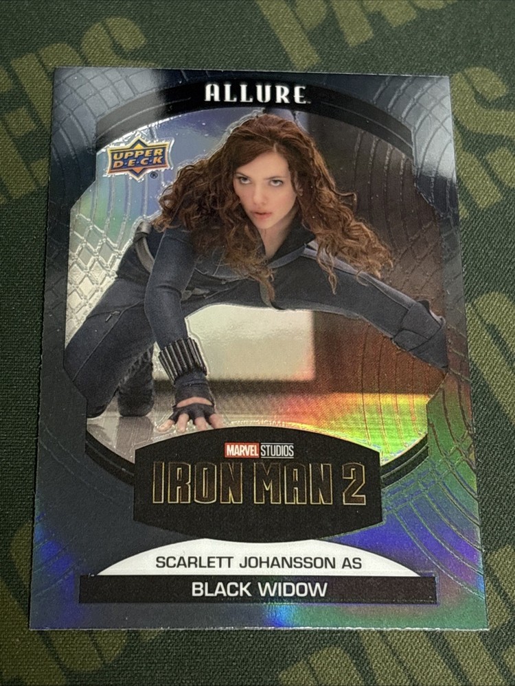 2022 Upper Deck Marvel Allure Black Rainbow #4 Scarlett Johansson as Black Widow