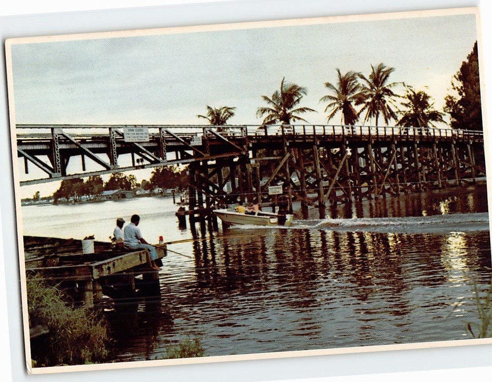Postcard Fishing on Lake Okeechobee Florida USA