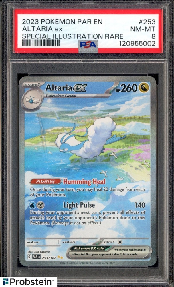 2023 Pokemon PAR EN Paradox Rift #253 Altaria ex Special Illustration Rare PSA 8PROBSTEIN is actively accepting consignments !!