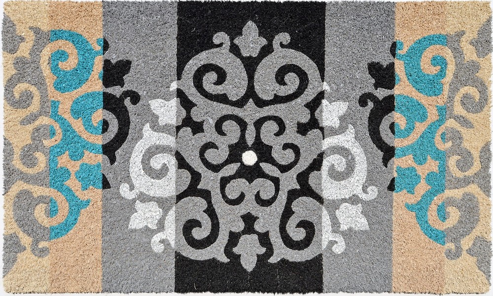 ARABESQUE VINYL BACK COIR DOORMAT - 18