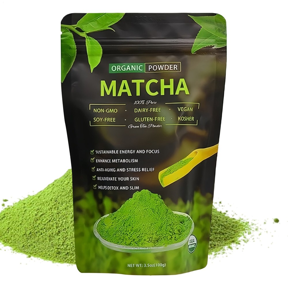 100% Organic Japanese Matcha Green Tea Powder Pure Slim 3.5oz
