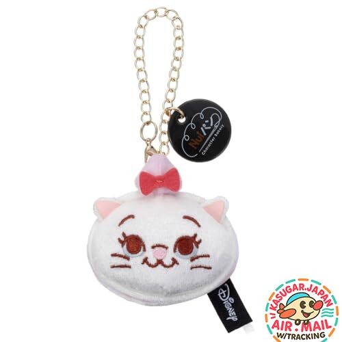Takara Tomy Arts Disney Nui Pan White Choco Macaron Marie Strap Plush fm Japan