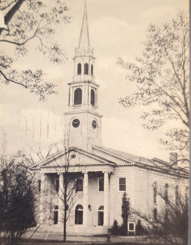 Congregational Church on the Green Norwalk Connecticut Vintage Postcard 1939