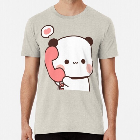 Cute Panda Couple Bubu & Dudu Call T-Shirt Sizes S-5XL