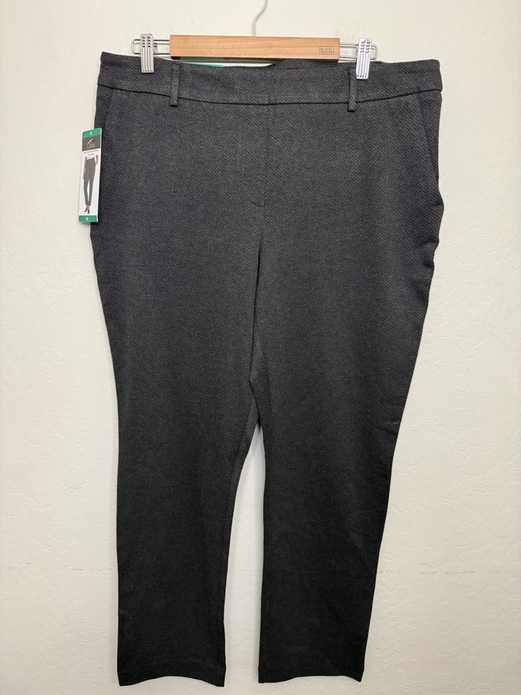 Women's DALIA Built in Tummy Control Panel Pant Color Dark Heather Charcoal XL