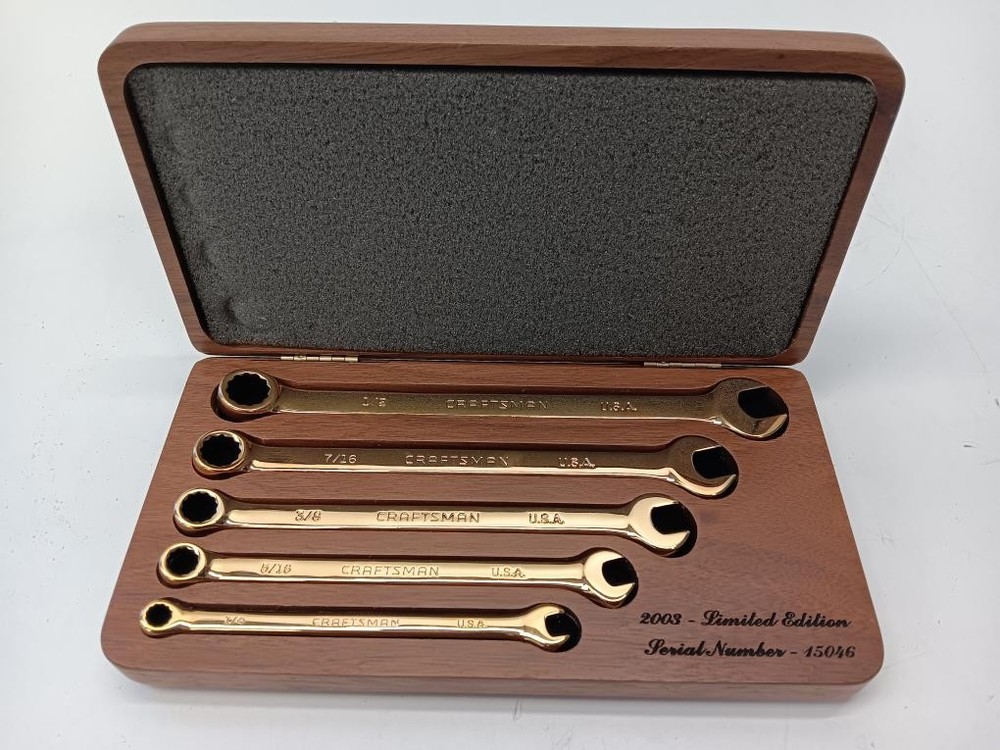 Craftsman 2003 Limited Edition Gold Plated Wrench Set (P07015437)