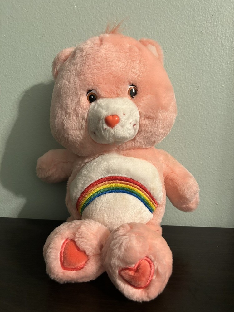 Vintage 2002 Care Bears Cheer Bear Stuffed Animal Plush Toy 12