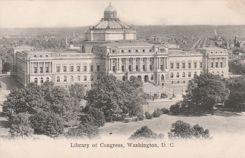 Library of Congress Washington DC Vintage souvenir Postcard